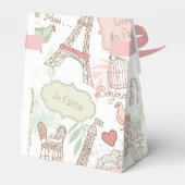Vogelliebhaber im Pariser Eiffelturm Geschenkschachtel (Rückseite)