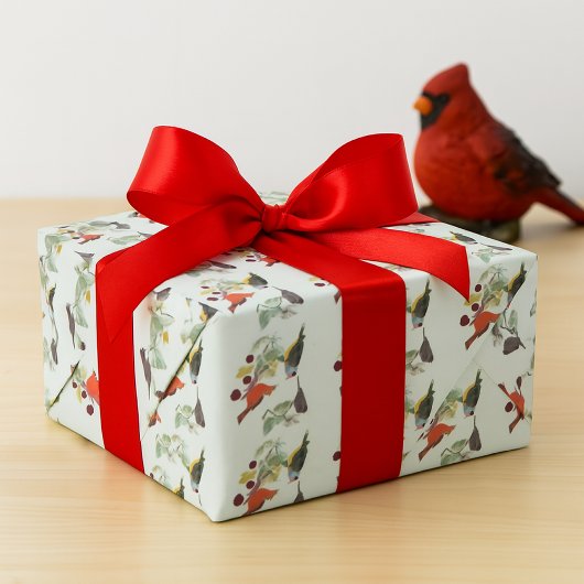 Vogelliebhaber Kardinal-Dekupierkunst oder Geschen Geschenkpapier