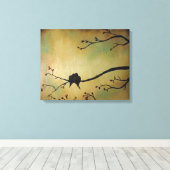 Vogelliebhaber Leinwanddruck (Insitu (Holzboden))