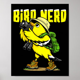 Vogelliebhaber lustiger Vogel Vogelbeobachtung ame Poster