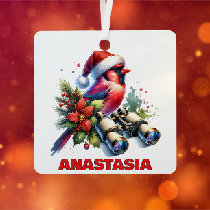 Vogelliebhaber Personalisiert Ornament Aus Metall