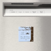 Vogelliebhaber Schneeflocken Eichenwald Gastgesche Magnet (In Situ (Geschirrspüler))