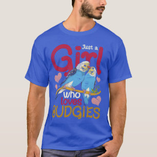 Vogelliebhaber-Tier-Mädchen-Geschenk Wellensittich T-Shirt