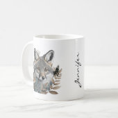 Vogelliebhaber und Fuchs-Tasse Kaffeetasse (Vorderseite Links)
