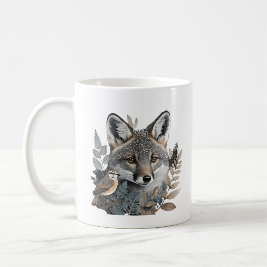 Vogelliebhaber und Fuchs-Tasse Kaffeetasse (Links)