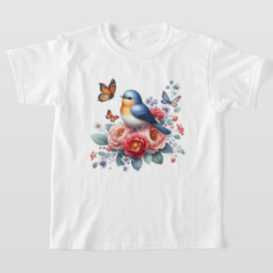Vogelliebhaber von niedlichen Mädchen T-Shirt