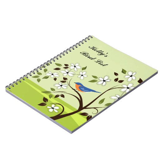 Vogelliste Notizblock (Linke Seite)