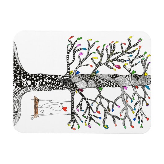 Vogelmagnete 3"x4" magnet (Horizontal)