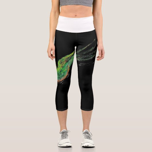 Vogelmalerei Capri Leggings (Vorderseite)