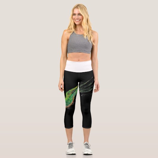 Vogelmalerei Capri Leggings (Vorderseite)