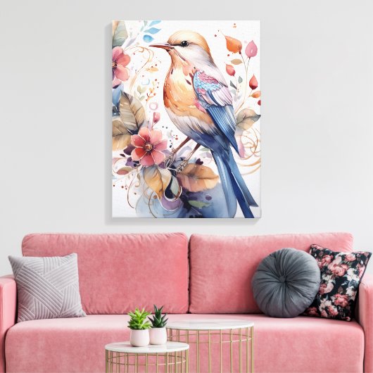 Vogelmalerei Leinwanddruck (Insitu (Wohnzimmer))
