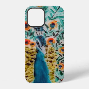 Vogelmalerei Pfau iPhone Hülle