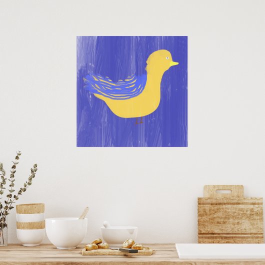 Vogelmalerei Poster (Küche)