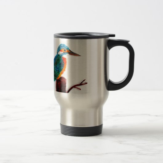 Vogelmalerei Reisebecher (Rechts)