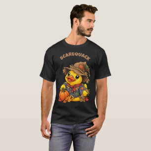 Vogelmann Herbst Vogelscheuche Gummiente T-Shirt