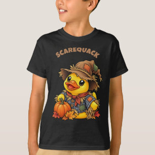 Vogelmann Herbst Vogelscheuche Gummiente T-Shirt