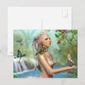 Vogelmaske Postkarte (Vorne/Hinten)