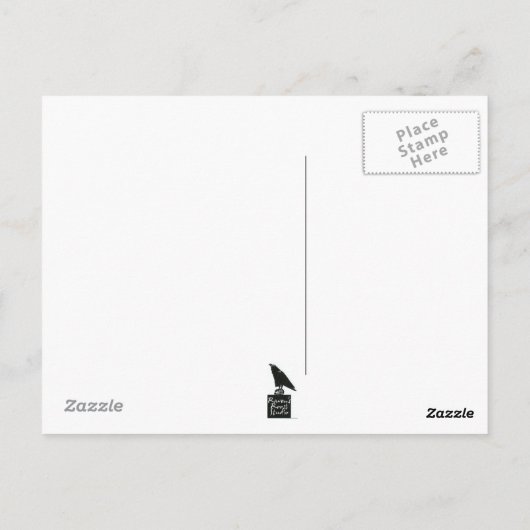 Vogelmaske Postkarte (Rückseite)