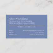 Vogelmatchmaker Moderne Vorlage für die Natur im F Visitenkarte (Rückseite)