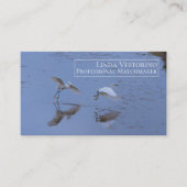 Vogelmatchmaker Moderne Vorlage für die Natur im F Visitenkarte (Vorderseite)