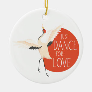 Vogelmeldung - Just Dance for Liebe 1 Keramik Ornament