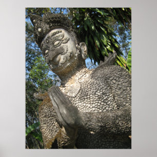 Vogelmensch Wai ... Nong Khai, Isaan, Thailand Poster