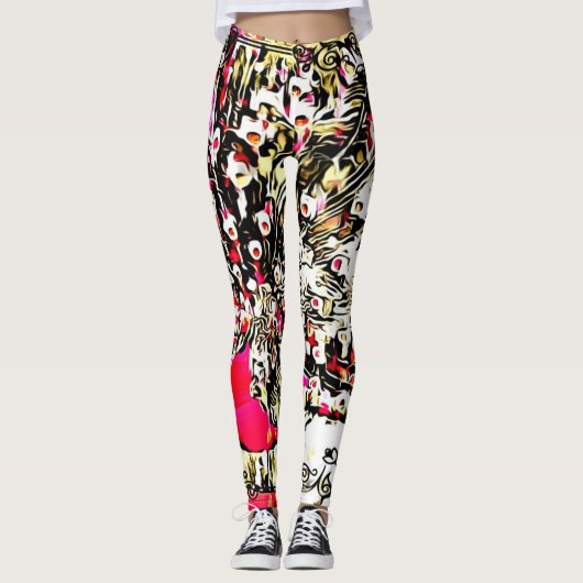 Vogelmodelle: Hübsche Friedenstruppen 01 Leggings (Vorderseite)