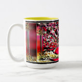 Vogelmodelle: Hübsche Friedenstruppen 01 Zweifarbige Tasse (Links)