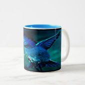 Vogelmodelle: Mountain Bluebird 01-01 Zweifarbige Tasse (VorderseiteRechts)