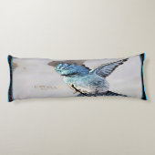 Vogelmodelle: Mountain Bluebird 01-02 Seitenschläferkissen (Rückseite)