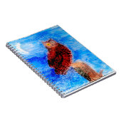 Vogelmoonlight Owl Notizblock (Rechte Seite)