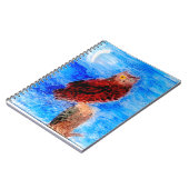 Vogelmoonlight Owl Notizblock (Linke Seite)