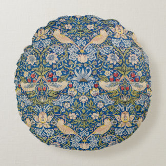Vogelmotivo im Jugendstil Design Rundes Kissen