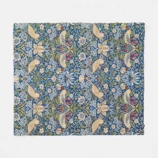 Vogelmotivo im Jugendstil Fleecedecke