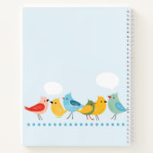 Vogelmuster 2 notizblock (Rückseite)