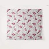 Vogelmuster aus grauem und rotem Kardinal Wandteppich (Vorderseite (Horizontal))