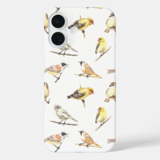 Vogelmuster Case-Mate iPhone Hülle (Rückseite)