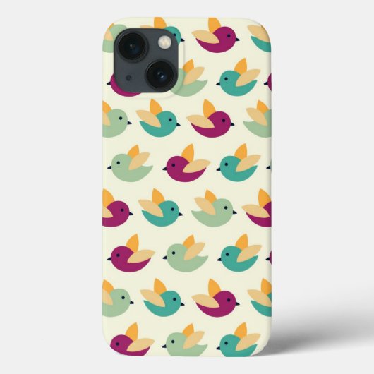 Vogelmuster Case-Mate iPhone Hülle (Rückseite)
