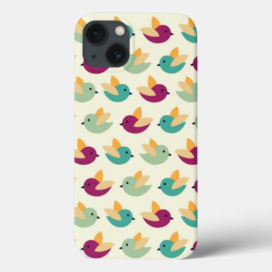Vogelmuster Case-Mate iPhone Hülle (Rückseite)