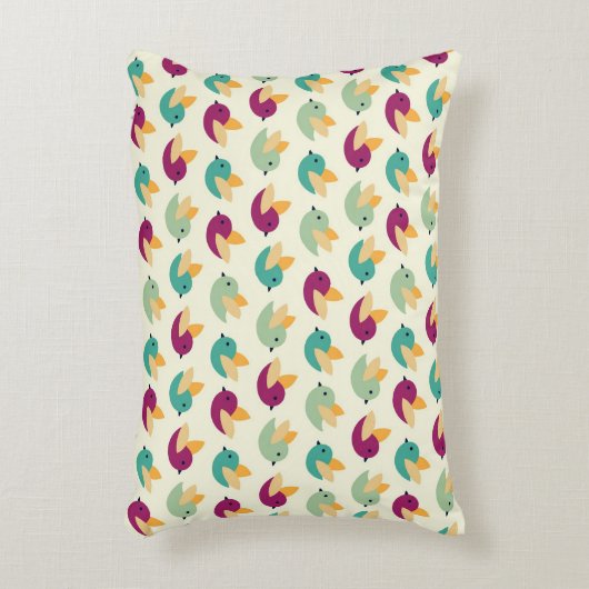 Vogelmuster Dekokissen (Vorderseite(Vertikal))