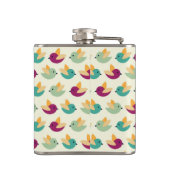 Vogelmuster Flachmann (Rückseite)