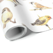 Vogelmuster Geschenkpapier (Rolleneckpunkt)