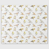 Vogelmuster Geschenkpapier (Flach)