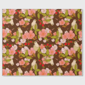 Vogelmuster Geschenkpapier (Flach)