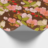 Vogelmuster Geschenkpapier (Ecke)