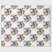 Vogelmuster Geschenkpapier (Flach)