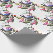 Vogelmuster Geschenkpapier (Ecke)