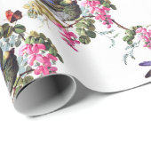 Vogelmuster Geschenkpapier (Rolleneckpunkt)