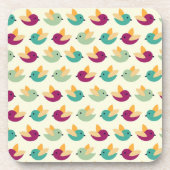 Vogelmuster Getränkeuntersetzer (Vorderseite)