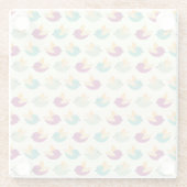 Vogelmuster Glasuntersetzer (Rückseite)